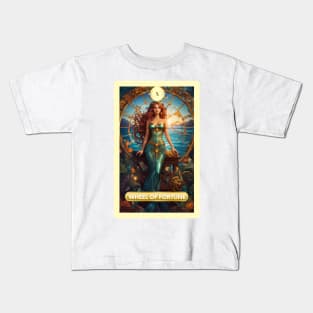 The Wheel of Fortune Card from The Mermaid Deck Kids T-Shirt